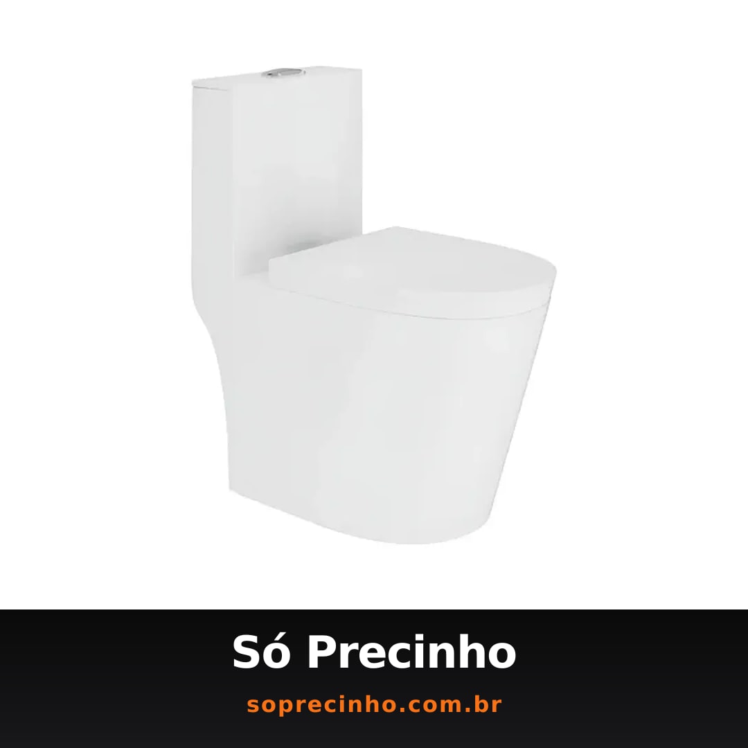 Vaso Sanitário Monobloco Caixa Acoplada Completo Privada Cor Branco Tubrax - VAB0003