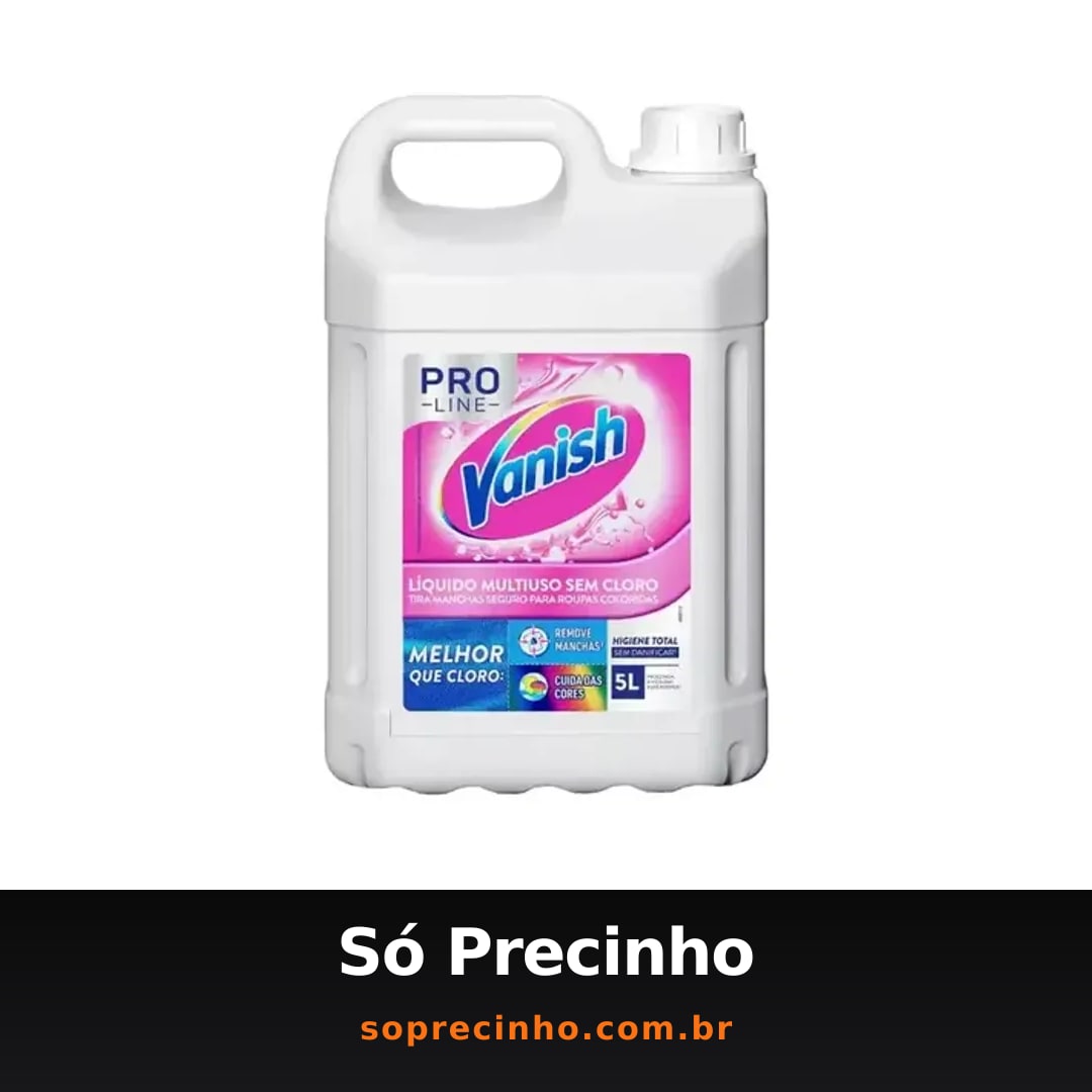Tira Manchas Vanish Líquido Multiuso para Roupas Coloridas Pro Line 5L