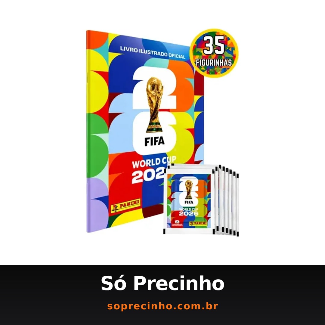 Álbum Figurinhas Oficial Copa Do Mundo 2026 + 35 Figurinhas