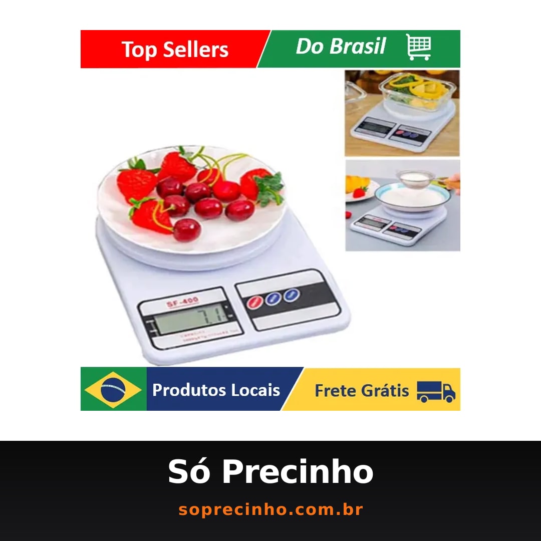 Balança Digital De Precisão Cozinha 10kg Nutrição E Dieta