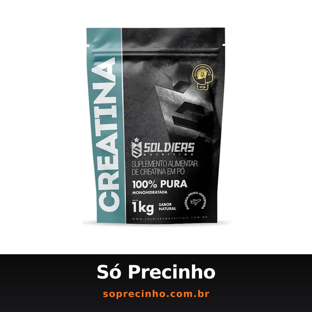 Creatina 1kg Suplemento Monohidratada em pó 100% Pura - Soldiers Nutrition