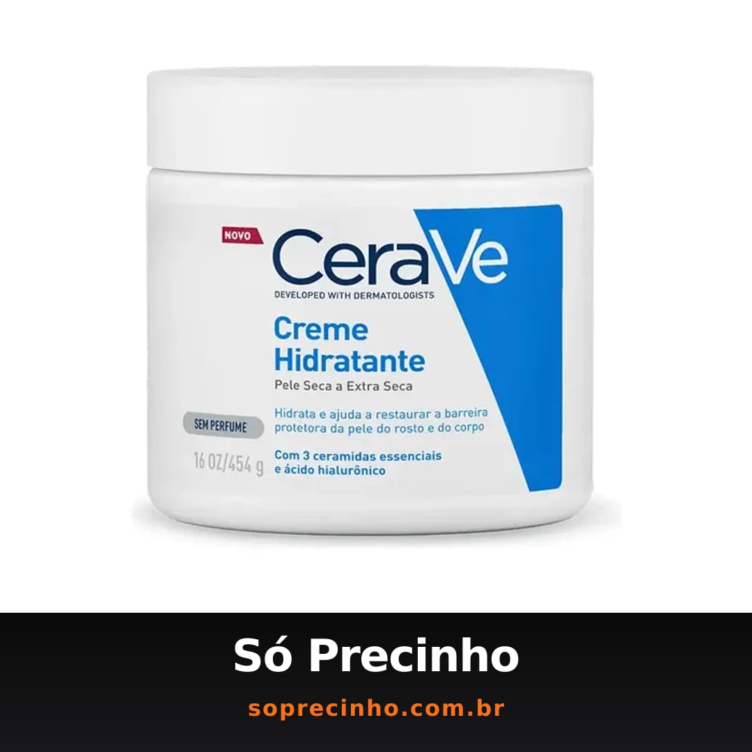 Creme Hidratante Corporal e facial para Pele Seca a Extra Seca Sem Perfume 454g CeraVe