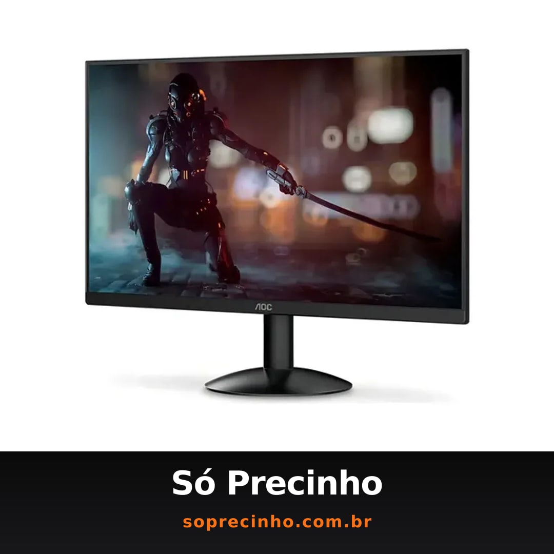 Monitor Gamer Aoc 21.5'' Full Hd Gaming 120hz 1ms 22b30hm23 Cor Preto