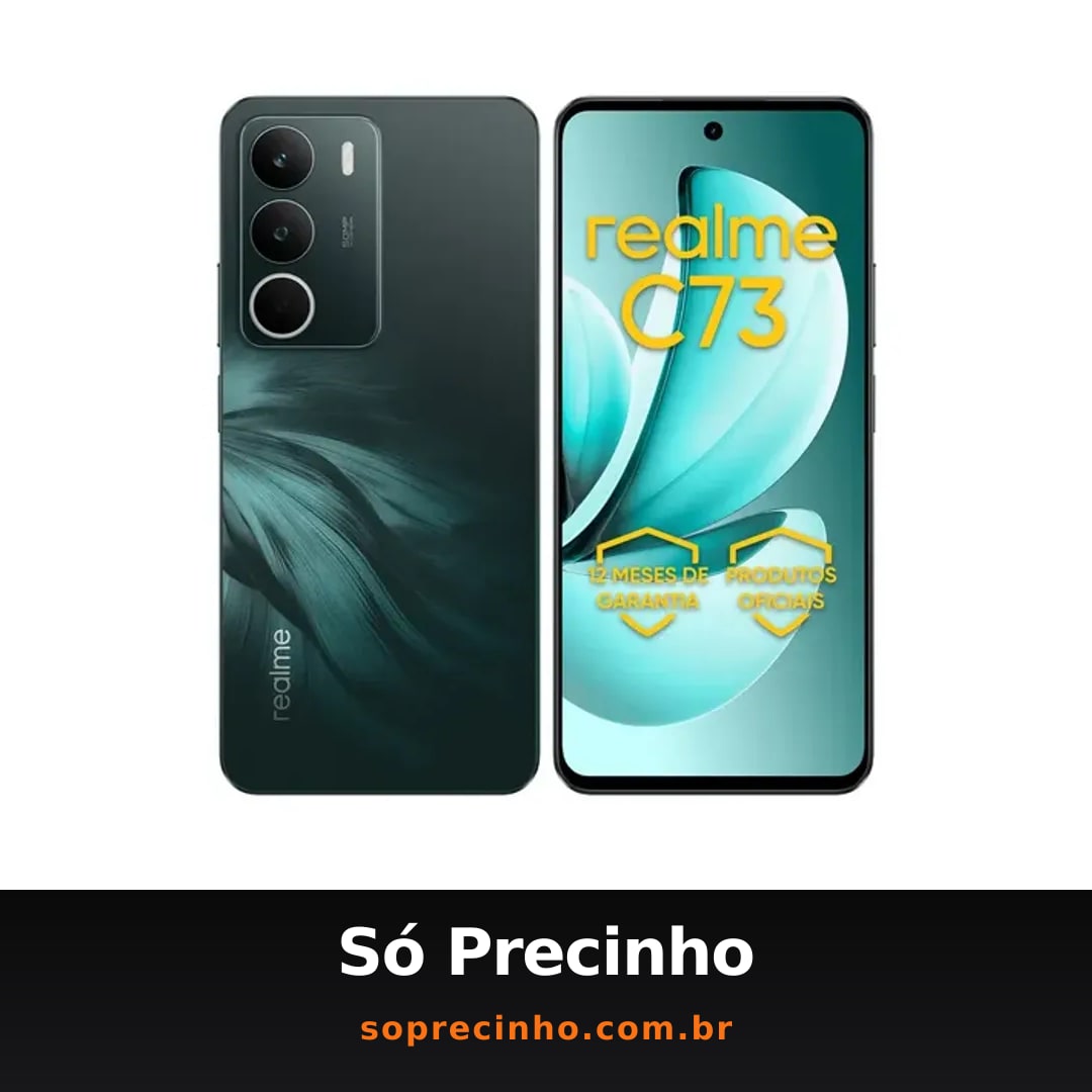 Celular Smartphone Realme C73 256gb 8gb Ram Dual Sim 120hz 6000mAh Verde