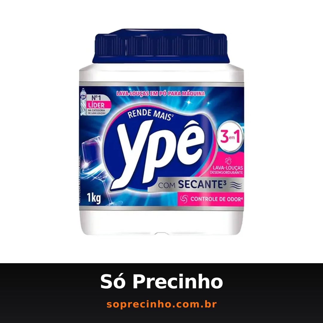 Detergente Lava Louças em Pó para Máquina Ypê 1Kg