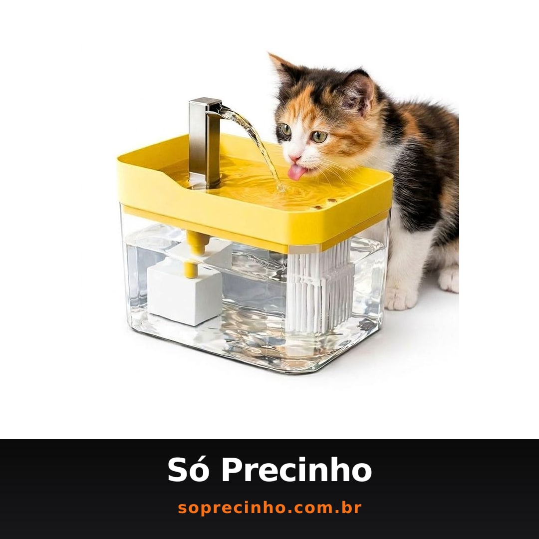 Bebedouro Automatico Pet Fonte para Cães e Gatos Silenciosa Bivolt 1,5L